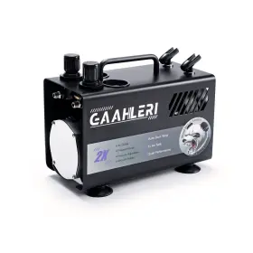 Gt-918 Gaahleri Airbrush Painting Kit With Compressor Air Tank 1l Dual Outlet Sy