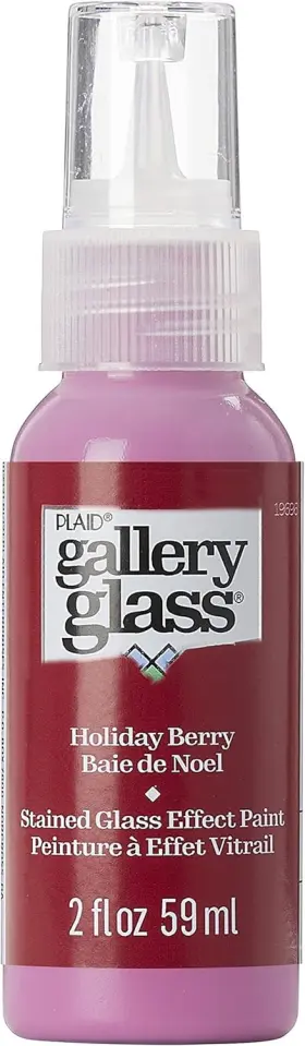 19696 Gallery Glass Holiday Berry Stained 1 Count Pack Of