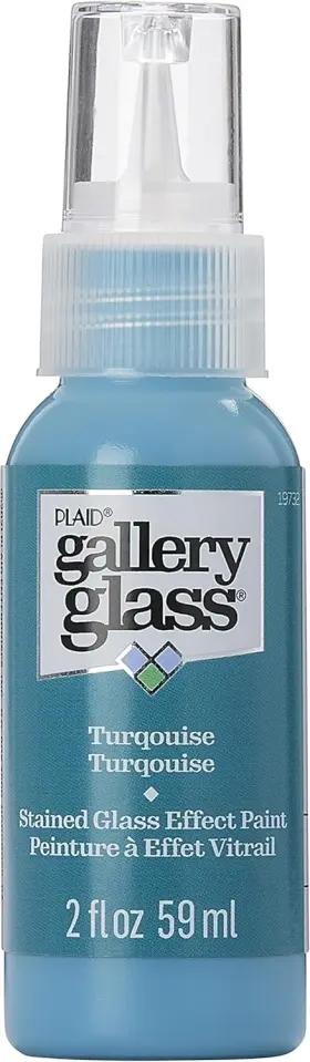 19732 Gallery Glass Stained Paint Turquoise 2 Fl Oz Pack Of 1