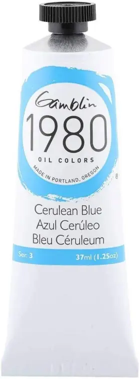 7200g Gamblin 1980 Oil Cerulean Blue - 37 1.25 Fl Oz Pack Of 1