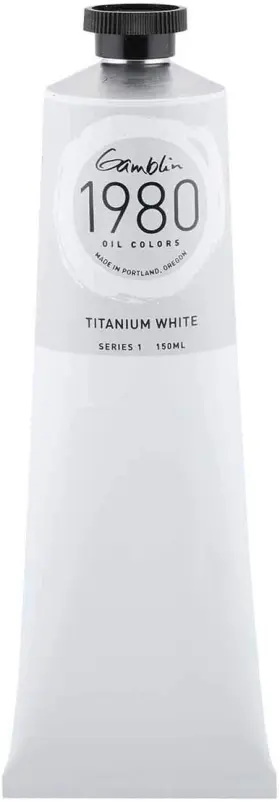 Gamblin 729911168103 1980 Oil Titanium White 150ml 5.07 Fl Oz Pack Of 1