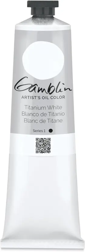 Bhbs0519s3734 Gamblin Artist Oil Color - Titanium 5.07 Ounce Pack Of 1 White