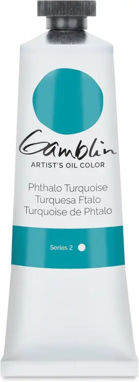 Gb1535 Gamblin Artist Oil 37ml Phthalo Turquoise 1.25 Ounce Pack Of 1