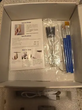 Ab-003 Gedstmdrk Airbrush Kit With Compressor - 48psi Rechargeable Cordless Non-clogging Set And #2