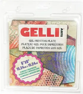 Gelli Arts 013964349214 Printing Plate - 6 Inch X Reusable Printmaking Pl