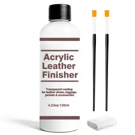 Genlexon 734906838473 Matte Acrylic Leather Finisher 4.23 Fl Oz Pack Of 1 Transparent
