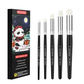 G5188-5 Gethpen Dry Brush Miniature Painting Drybrush Set - 5 Sizes Hobby Detail Paint