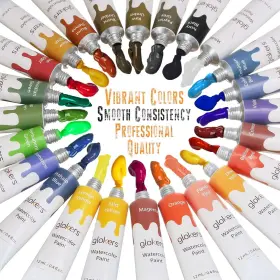 Vc-gwps24-10 Glokers Premium Watercolor Paint Set Arts And Crafts Supplies Include 24 #2