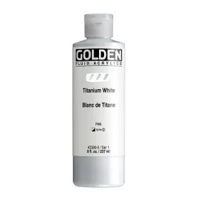0002380-5 Golden Fluid Acrylics Titanium White 8 Fl Oz Pack Of 1