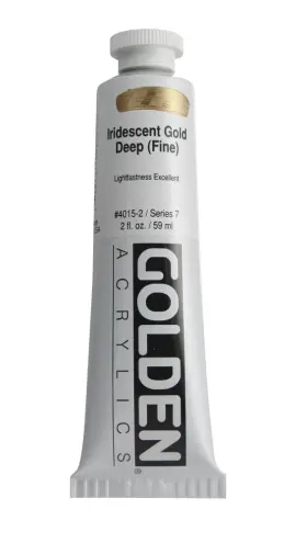 0004015-2 Golden Heavy Body Acrylics 2 Fl Oz Pack Of 1 Iridescent Gold Deep Fine