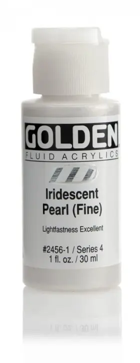 014000-24561 Golden Fluid Acrylic Paint 1 Fl Oz Pack Of Iridescent Pearl Fine