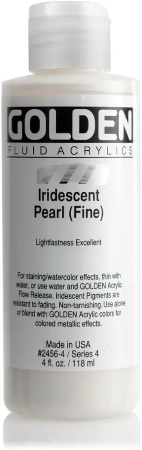 1208-0002456-4 Golden Fluid Acrylic 4 Ounce Bottle Iridescent Fl Oz Pack Of 1
