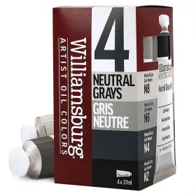 Golden 738797965881 Artist Colors Williamsburg 0.25 Fl Oz Pack Of 4 Neutral Gray Set