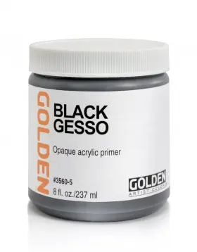 0003560-5 Golden Artist Colors Black Gesso By 8 Fl. Oz. Jar Professional Fl Oz Pack Of 1