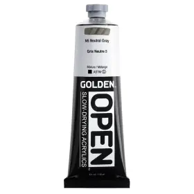 0007445-3 Golden Artist Colors Open Slow-drying Acrylics By N5 Neutral Gray 5 Fl Oz