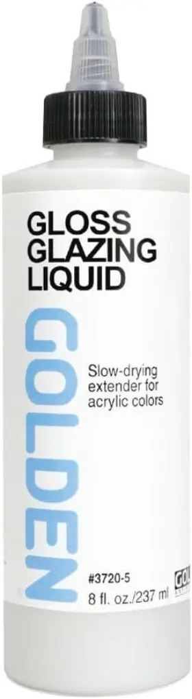37205 Golden Artist Colors Acrylic Glazing Liquid Gloss - 8 Oz Bottle Fl Pack Of 1 White