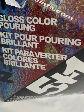 Golden Artist Colors 738797097209 Color Gloss Pouring Kit 5 Fluid Acrylic &1 Paint Nip #2