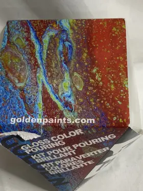 Golden Artist Colors 738797097209 Color Gloss Pouring Kit 5 Fluid Acrylic &1 Paint Nip #3
