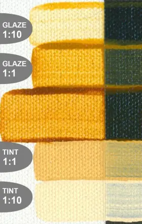 Golden Artist Colors 738797238619 Fluid Acrylic Paint 1 Fl Oz Pack Of Transp Yellow Iron Oxide #2