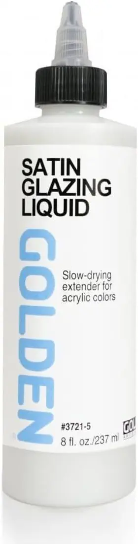 Golden Artist Colors 738797372153 Acryl Med 8 Oz Glaze Liquid Satin Fl Pack Of 1