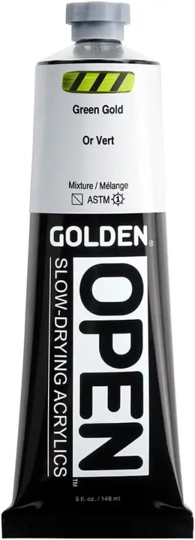 Golden Artist Colors 738797717039 Open Slow-drying Acrylics By Green 5 Fl Oz Pack Of 1 Gold