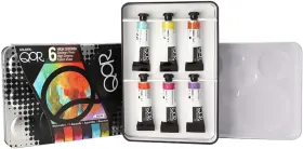 Golden Artist Colors 791836841096 Qor High Chroma 6 Set By X 5 Ml 1 Fl Oz Pack Of Multicolor