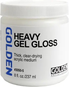 Gldnmed237-3050 Golden Artist Colors - Heavy Gel Gloss 8 Oz Jar Fl Pack Of 1 Clear