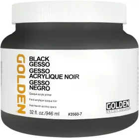 Gd3560-7 Golden Black Gesso 32 Fl. Oz. Jar Professional Fl Oz Pack Of 1
