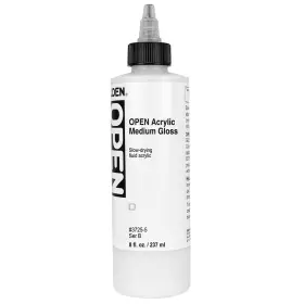 Golden Gldnmed237-3725 Open Slow-drying Acrylics 8 Fl Oz Pack Of 1 Acrylic Medium Gloss