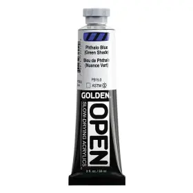 Opacr59-0007255-5 Golden Open Slow-drying Acrylics 2 Fl Oz Pack Of 1 Phthalo Blue /g.s