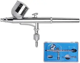 Gothobby 738435945428 0.3mm Gravity Feed Dual-action Airbrush Paint Spray Gun Kit Set