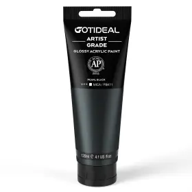 18840 Gotideal Metallic Acrylic Paint Pearl 4.1 Fl Oz Pack Of 1 Black