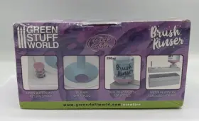 8435646512921es Green Stuff World Brush Rinser Pink Cleaning Paint - Watercolors Acrylic Paints Tempera