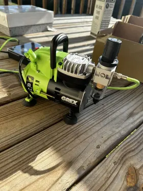 Ac1810-a Grex Gck04 Airbrush Combo Kit With Genesis.xsi And Compressor