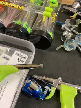 Genesis.xsi3 Grex Genesis Airbrush Tg Xt 12 Needles Gauges Parts Read Tj #3