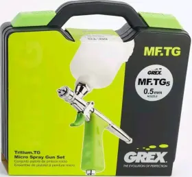 Mf.tg5 Grex Tritium.tg Gravity Feed Piston Trigger Micro Spray Gun Set 0.5mm