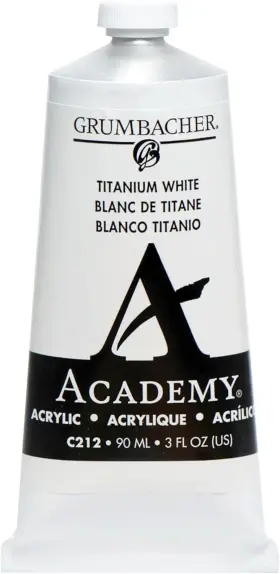 C212 Grumbacher 014173351418 Academy Acrylic Paint 3.04 Fl Oz Pack Of 1 Titanium White