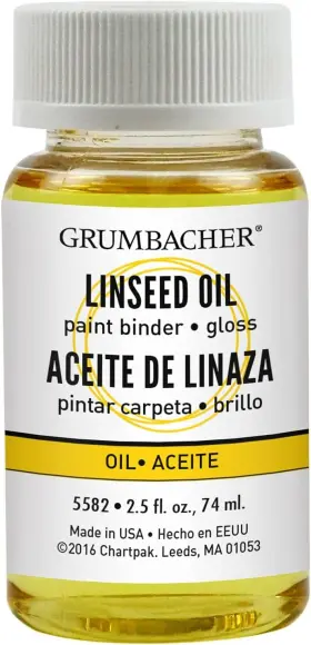 5582 Grumbacher Linseed Oil Medium For 2.5 Fl Oz Pack Of 1 Original Version