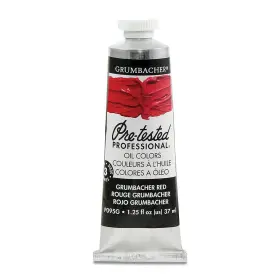 P095g Grumbacher Pre-tested Artists Oil Colors Red 1.25 Ounces