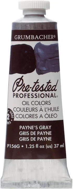 P156g Grumbacher Pre-tested Oil Paint 1.25 Ounce Pack Of 1 Payne&apos S Gray