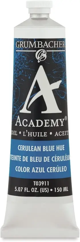 T03911 Grumbacher Academy Oil Paint 150 5.07 Fl Oz Pack Of 1 Cerulean Blue