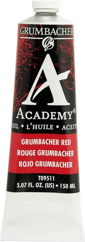 T09511 Grumbacher Academy Oil Paint 150 5.07 Fl Oz Pack Of 1 Red