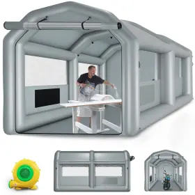 Ky-zp-a-h-4m Gzkyylegs Inflatable Paint Booth 13.5x8.5x8.5ft With 750w Blower Professional Portable