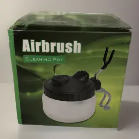 Ab-777a Hac Globall Llc Airbrush Paint Cleaning Pot Multifunctional Station Glass Stand Filters Brushes