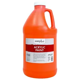 102-025 Handy Art Acrylic Paint Chrome Orange 64 Oz Half Fl