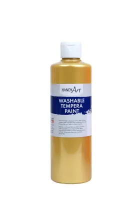 211-162 Handy Art Washable Paint 16 Fl Oz Pack Of 1 Metallic Gold