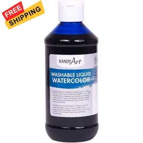 276-030 Handy Art Washable Liquid Watercolor 8 Ounce Blue Pack Of 1
