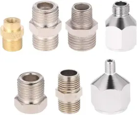 Hanfeng 744759240576 Professional 7pcs Airbrush Adaptor Kit Fitting Connector Set For Air Compressor