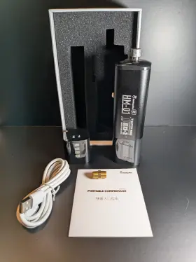 Hm-01-b Hobby Mio Hm-01 Airbrush Compressor Pro For Portable