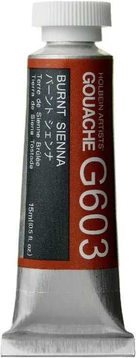 G603 Holbein Artists Gouache Burnt Sienna 15ml A 15 Ml Tube